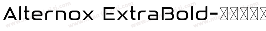Alternox ExtraBold字体转换